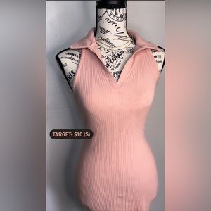 TARGET— both dresses came from same place. the blue one is a (M) and pink is (S)